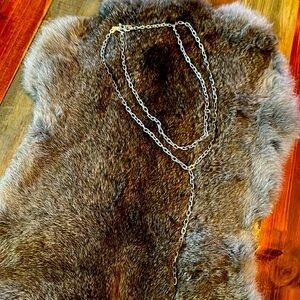 2 Layered Paper Clip Necklace